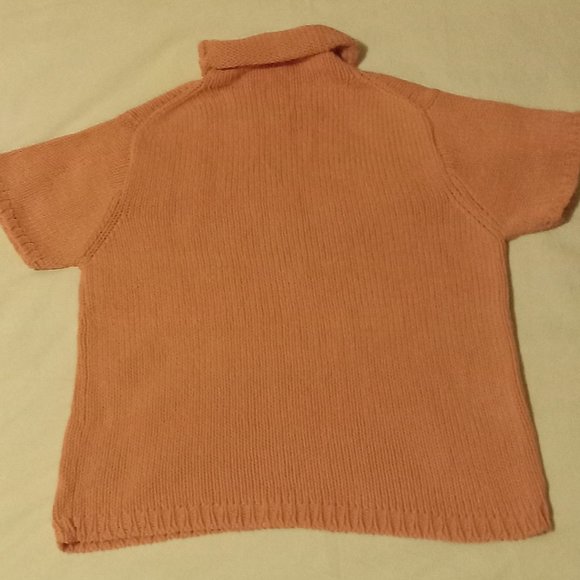 Jessica Sport women' short sleeve turtleneck 100 % cotton colour peach size 14- - Picture 3 of 5